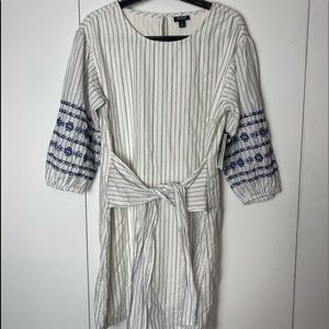 a.n.a. Cotton Boho Dress with Tie